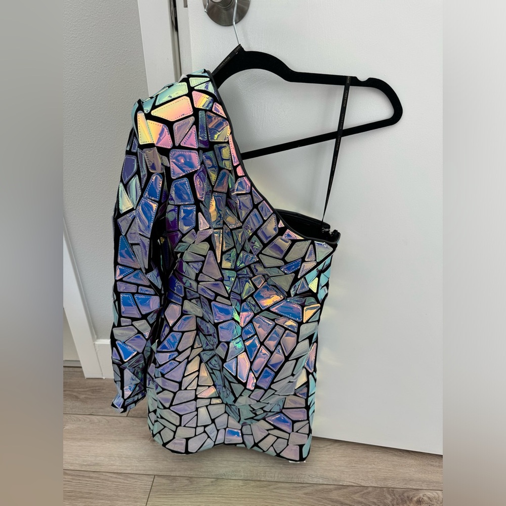 Bronx and Banco one shoulder mini dress